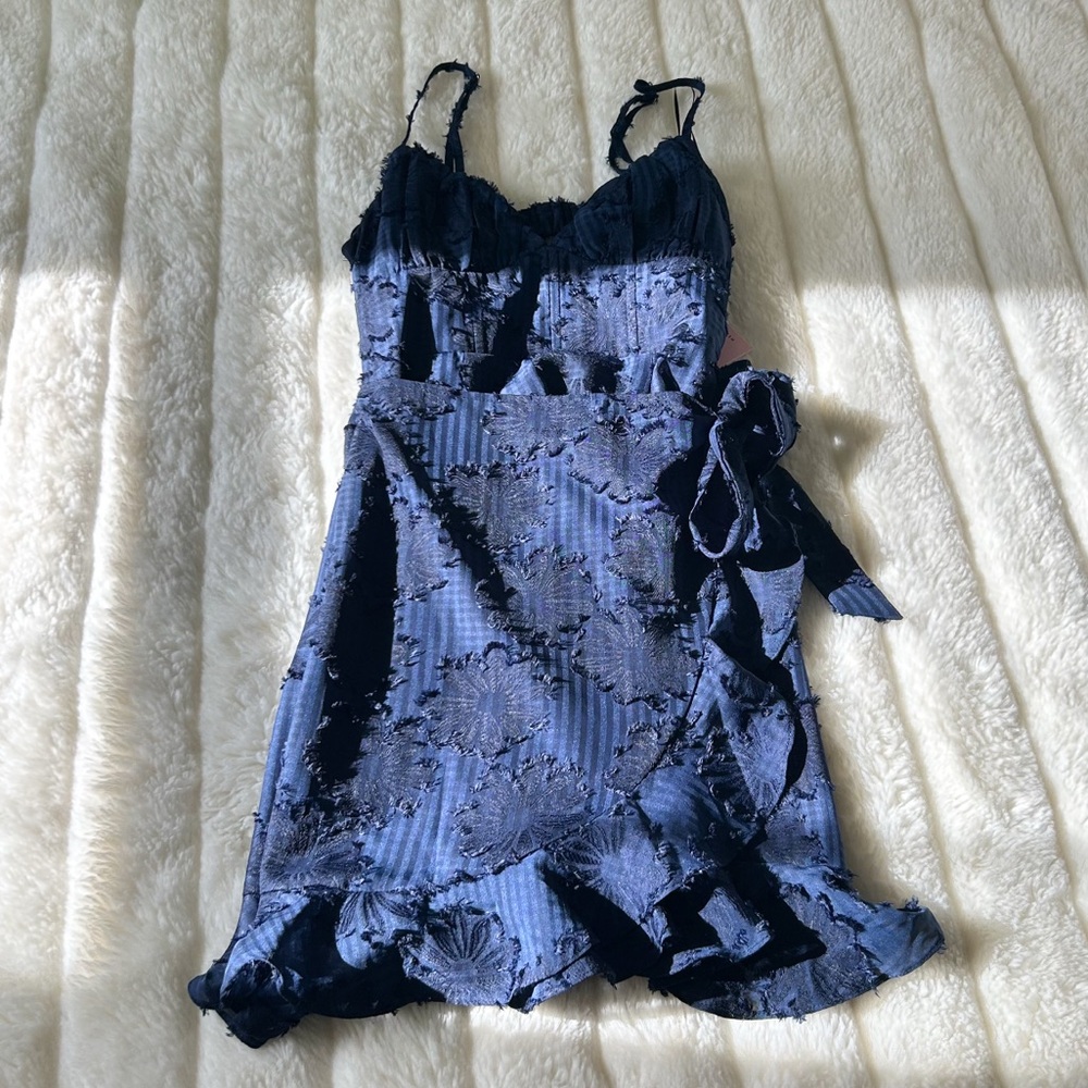 Hello Molly Floral Wrap Around Mini Dress NWT